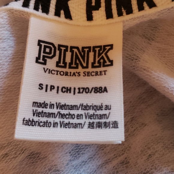 VS Pink Blue Palm Tree Tee Shirt No Bad Rays - Picture 3 of 3